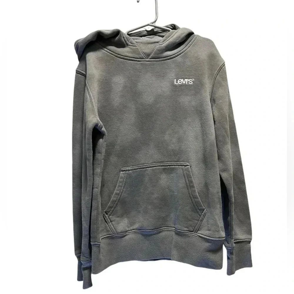 Levi’s faded hoodie youth small grey sweatshirt casual soft comfort
